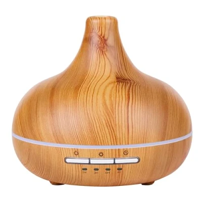Imagen de Grundig Aroma Difusor Humidificador 300ml de eléctrico con Luces LED y Temporizador Aromaterapia aceites Esenciales Inalámbrico Fragancias Bambú