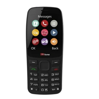 Imagen de TTfone TT175 Teléfono Celular básico Desbloqueado con Doble SIM y Pantalla de 2,4 Pulgadas Cámara, Linterna, Funciones Sencillas, Multimedia, Juegos Bluetooth (con Cargador) (Cable USB)