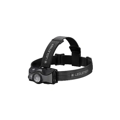 Imagen de Ledlenser Linterna frontal LED para exteriores MH7, negro/gris, recargable con batería, 600 lúmenes, enfocable, duración lumínica de hasta 60h, luz roja, 2 pilas AA, bloqueo transporte