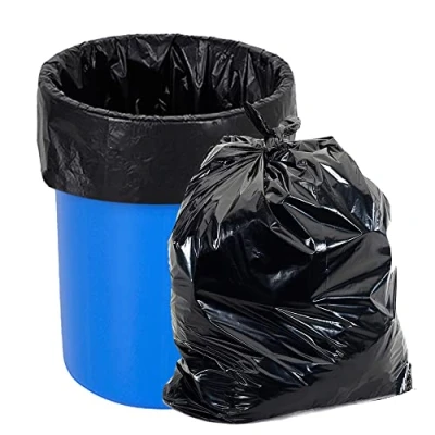 Imagen de O2frepak 30 Bolsas de basura resistente a rasgar 125 Litros, pesada, sin sabor y Bolsa negra 80x100 cm (30Conteos)