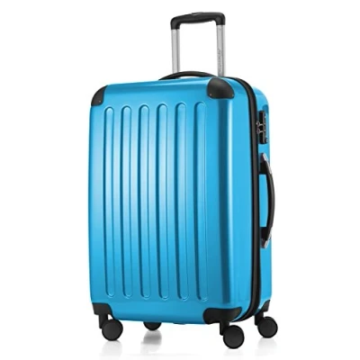 Imagen de HAUPTSTADTKOFFER Alex Tsa R2 Equipaje de viaje, Maleta rígida, Trolley expandible, 4 ruedas dobles, TSA, 65 cm, 74 litros, Azul cian
