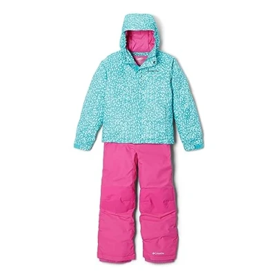 Imagen de Columbia BUGA Unisex SET Chaqueta de esquí para niños, Talla: 80, Geyser posies