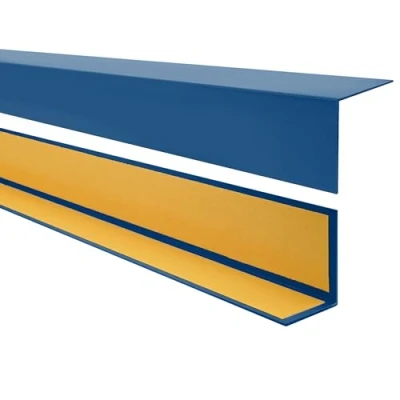 Imagen de Quest Perfil angular de PVC, plástico, autoadhesivo, protección bordes y esquinas, listón angular, 20x20mm, 200cm, azul