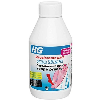 Imagen de HG Decolorante para Ropa Blanca 200 gr, Recupera la Desteñida por otras Prendas de Color, Apto Lana 200g