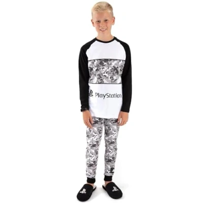 Imagen de Playstation Pijamas Boys Game Camo PJs Opciones largas o Cortas 9 10 años