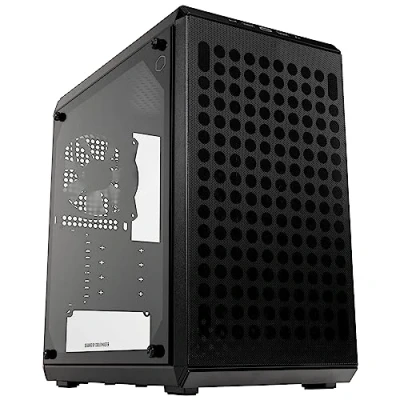 Imagen de Cooler Master MasterBox Q300L V2 Caja Mini Torre mATX, Ventilador 120mm Posterior Preinstalado, Panel Cristal Templado, Cableado Ordenado, Múltiples Opciones Refrigeración, USB C 3.2 Gen 2x2 20GB/s
