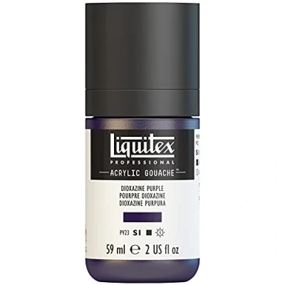 Imagen de Liquitex Professional Gouache acrílico extrafino viscocidad Baja, Tubo 59 ml, Púrpura dioxacina