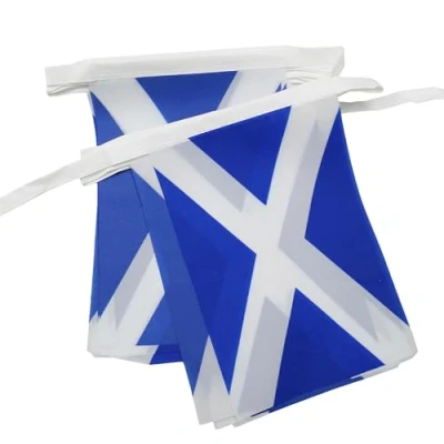 Imagen de GUIRNALDA 6 metros 20 BANDERAS de ESCOCIA 21x15cm BANDERA ESCOCÉSESA 15 x 21 cm BANDERINES AZ FLAG