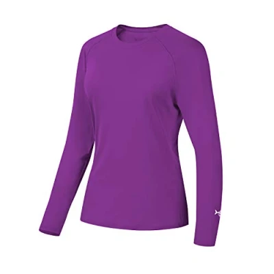 Imagen de Bassdash Camiseta de Manga Larga para Mujer con protección Solar UPF 50+ UV Pesca, Senderismo, Rendimiento