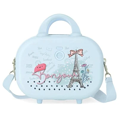 Imagen de Enso Bonjour Neceser Adaptable con Bandolera Azul 29x21x15 cms Rígido ABS 9,14L 2,52 kgs