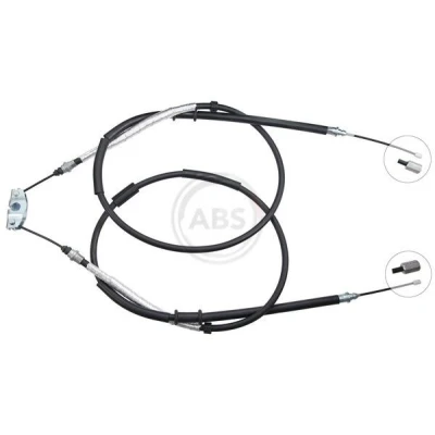 Imagen de A.B.S. K10085 Cable de Freno Mano 1492, 1477 Tambor para dirección izquierda/derecha OPEL: Corsa D Hatchback