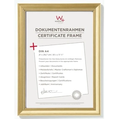 Imagen de Walther design marco de foto JA130G 21 x 29.7 cm, oro