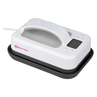 Imagen de plottiX iXpress PL0301010 Prensa de transferencia midi (215 x 158 111 mm), color blanco