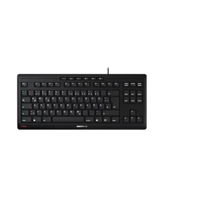 Imagen de CHERRY STREAM KEYBOARD TKL, Teclado con Cable sin Numérico, Distribución de Alemán (QWERTZ), Teclas Silenciosas, Experiencia Tecleo Única, Negro
