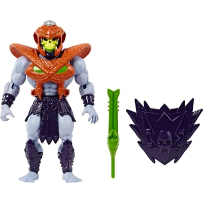 Imagen de Masters of the Universe del Universo MOTU Skeletor con armadura serpiente Figura de acción accesorios, juguete +6 años (Mattel HKM68)