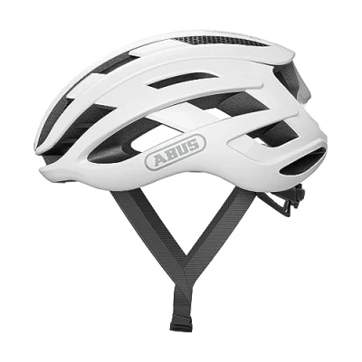 Imagen de ABUS Casco de ciclismo carretera AirBreaker alta gama para profesional adolescentes y adultos hombre mujer Blanco, talla L