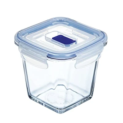 Imagen de Luminarc Pure Box Active Recipiente Cuadrado Hermético Vidrio 11,4x11,4x11cm 75cl Transparente
