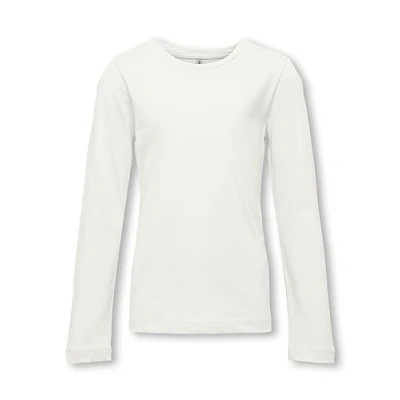 Imagen de Kids ONLY Kognew Camiseta de manga larga para niños, Talla: 5 6a, Offwhite