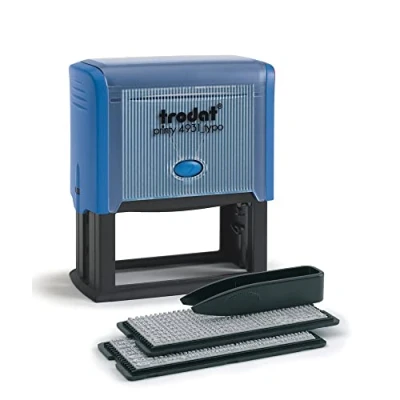 Imagen de Trodat Printy 4931 Typo sello autoentintado para escribir texto como de oficina, dirección, nombre, nombre y demás (70 x 30 mm, 6 líneas,