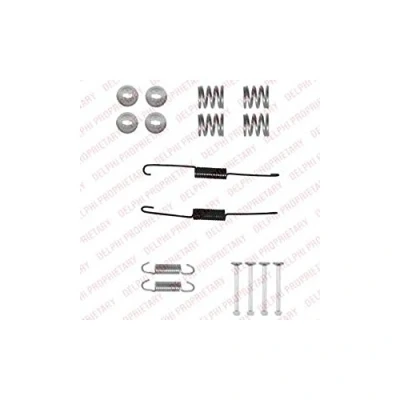 Imagen de DELPHI LY1353 Juego de accesorios, zapatas freno TOYOTA: HILUX 4 Pick up, Yaris II Hatchback