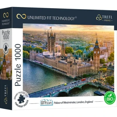 Imagen de Trefl 1000 Piezas, Bio, Londres, Inglaterra, Palacio, Entretenimiento para Adultos Y Niños Mayores De 12 Años, Color uft Puzzle Cityscape: Palace of Westminster, London, England, (10705)