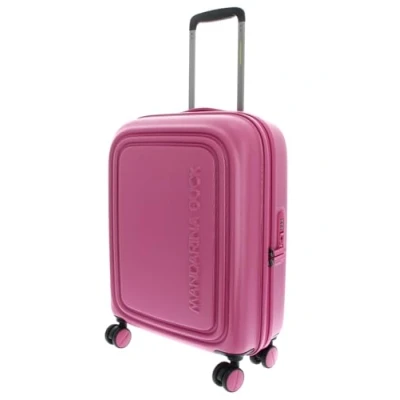 Imagen de Mandarina Duck LOGODUCK + Trolley Cabin, Color Rojo y Violeta., 40E+1 cm x 20E+1 55 cm, Linea iconica di policarbonato