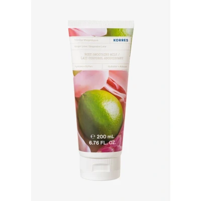 Imagen de KORRES GINGER LIME Suavizante Leche corporal con aloe vera, crema nutritiva para la piel aroma cítrico de lima y notas jengibre, vegana, sin siliconas ni parabenos, 200 ml