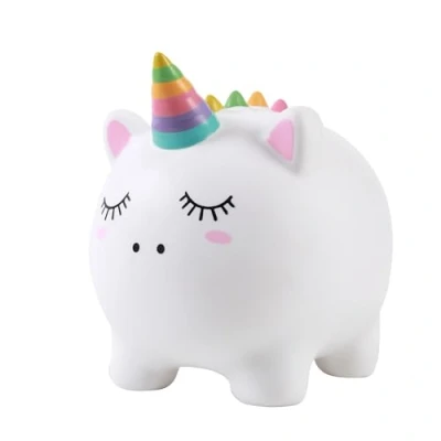 Imagen de I TOTAL® Hucha Divertida Decorativa/Monedero de plástico Resistente (Unicorn)