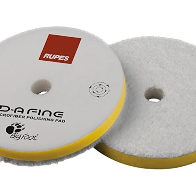 Imagen de Rupes Almohadilla de microfibra D A COARSE, FINE, ULTRA FINE en varios tamaños para pulir su coche (160 mm, amarillo fino)
