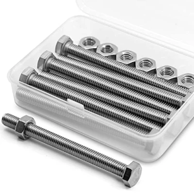 Imagen de M8 x 110mm 6PCS Tornillos hexagonales 304 Acero Inoxidable de Esquina Exterior Tornillo Hexagonal,Pernos y Tuercas Hechizo Conjunto