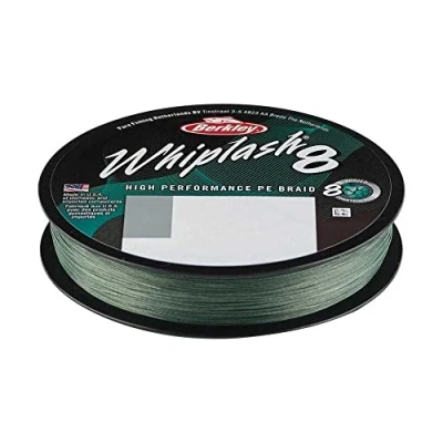 Imagen de Berkley Whiplash 8 Línea Trenzada Green 0.14mm / 19.2kg (300m) Hilo trenzado