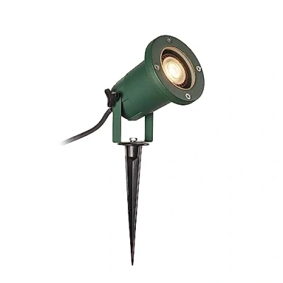 Imagen de SLV luminaria de estaca BIG NAUTILUS QPAR51/lámpara exterior para iluminar el jardín, la terraza, las plantas, los caminos, estanque, LED exterior/GU10 IP65 11.W verde (1001965)