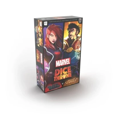 Imagen de USAopoly Marvel Dice Throne Black Widow vs Doctor Strange, Juego de Mesa, a Partir 8 años, 2 Jugadores, más 30 Minutos Tiempo Juego, USODT011753