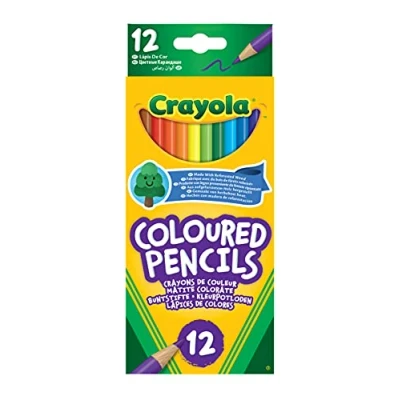 Imagen de CRAYOLA Colouring Pencils Assorted Colours (Pack of 12), A Must Have for All Kids Arts &amp; Crafts Sets, Ideal Aged 3+
