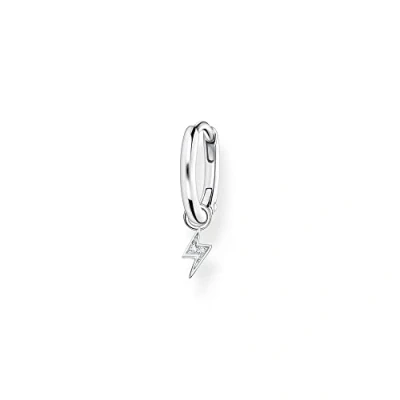 Imagen de THOMAS SABO Pendientes de Aro con Colgante Rayo en Plata Ley 925 CR705 051 14, Plateado