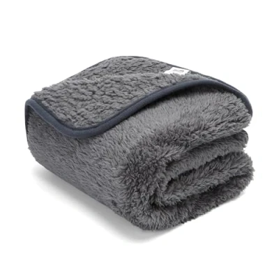 Imagen de Nobleza Manta Suave de Felpa para Perros, Gatos y Otras Mascotas. Lavable. Color Gris, 100 * 80cm