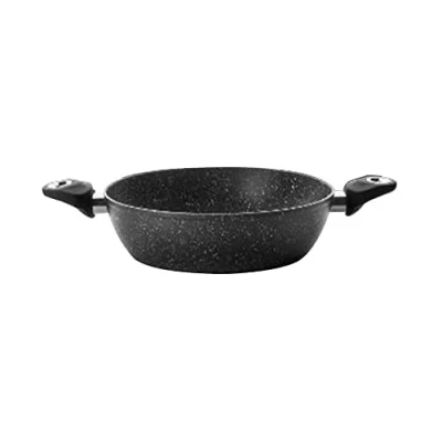 Imagen de IBILI Sarten honda con 2 asas natura, 28 cms, Aluminio, Antiadherente estilo piedra, Apto para induccion