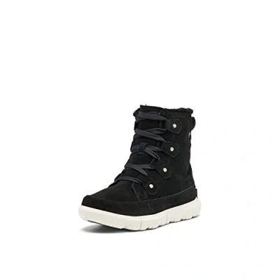 Imagen de Sorel Explorer Joan WP, Botas de Invierno Impermeables, Mujer, Black/Fawn Next Joan, 42 EU