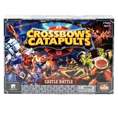 Imagen de Crossbows &amp; Catapults Juego de Mesa Estrategia para Niños Desde 7 años Batalla Catapultas contra Castillos Construcciones y Destrucciones Epicas 2 Jugadores 20 a 30 min