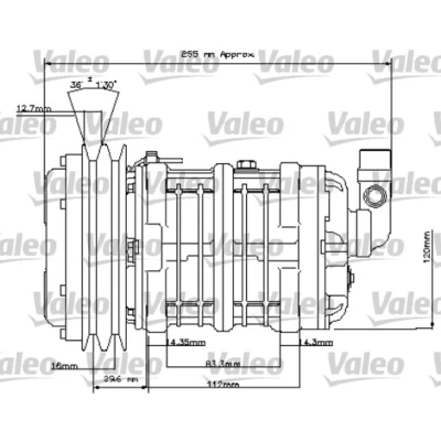 Imagen de Compresor, aire acondicionado VALEO 815842
