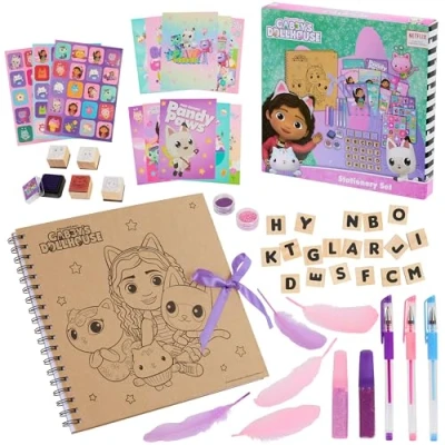 Imagen de Gabby Dollhouse Kit Scrapbooking con Materiales para Niños, Incluye Pegatinas Accesorios