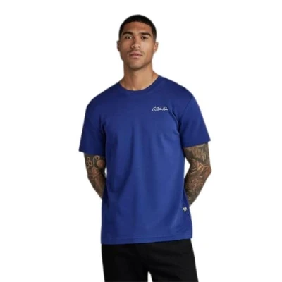 Imagen de G STAR Multi Graphic Camiseta estampada, Hombre, Talla: XL, Ballpen blue