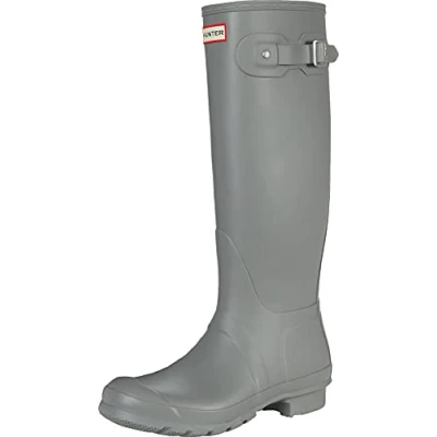 Imagen de Hunter Original Tall Botas de caña larga sin forro para mujer, Gris Tundra, 39 EU
