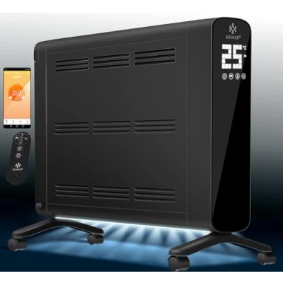 Imagen de KESSER® Radiador Premium 1200W ECO 2400W Modo de potencia Niveles calefacción Termostato Calentador eléctrico WiFi App y mando a distancia Pantalla táctil Temporizador móvil
