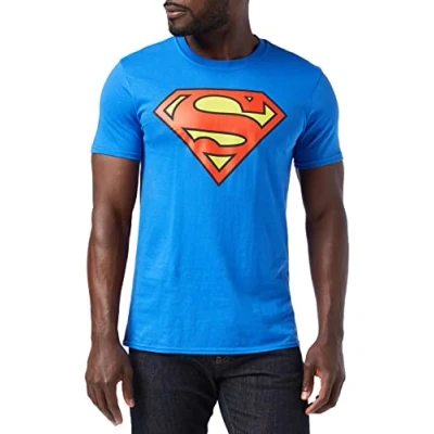 Imagen de DC COMICS Camiseta Manga Corta Superman Logo Azul Royal 2XL