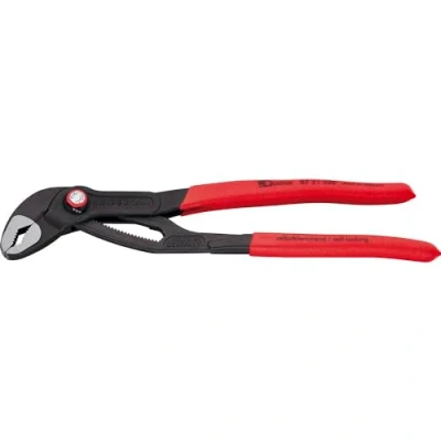 Imagen de KNIPEX Cobra QuickSet Tenaza para Bombas de Agua, Gris Atramentado, Recubiertos Plástico Antideslizante, 250 mm, 87 21