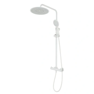 Imagen de Tiger Twiss Set de Ducha Lluvia con Grifo, ABS, Blanco, 55,2 x 30 84,7 cm
