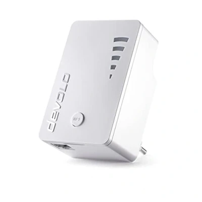 Imagen de Devolo WiFi Repeater ac (1200 Mbit/s, 1x Port Gigabit, WPS, Répéteur Wifi, Amplificateur Augmenter Portée Affichage de l&#039;Intensité du Signal ), Blanc