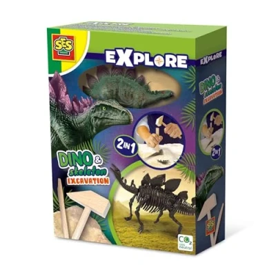 Imagen de SES Creative Dino y Esqueleto desenterrando 2 en 1 (25094)
