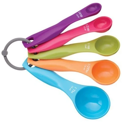 Imagen de Juego de 5 cucharas medidoras multicolor para cocina